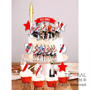 ESCENOGRAFIA  RIVER PLATE (15 UNIDADES + 1 BENGALA)